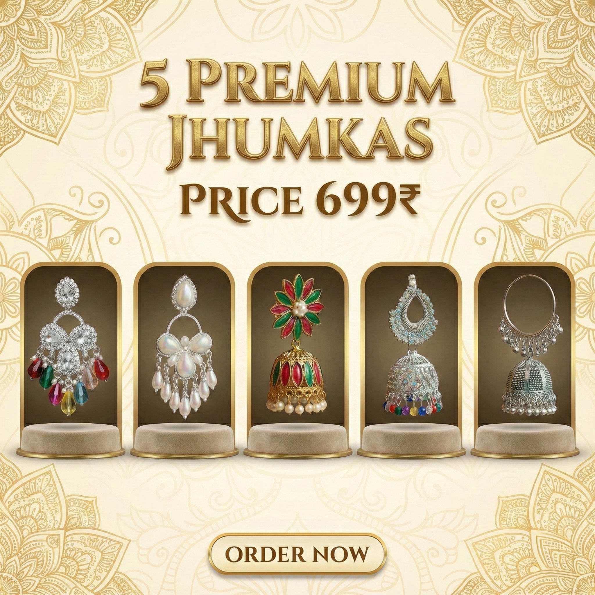 Top 5 Premium Jhumka Combo – Unique Ethnic Designs