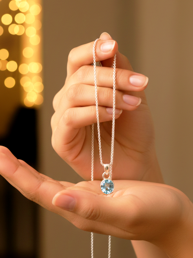 ✨ Elegant Silver Chain Pendant for Women – Minimal & Timeless ✨ - Image 3