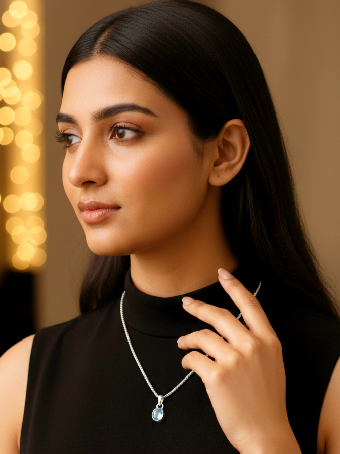 ✨ Elegant Silver Chain Pendant for Women – Minimal & Timeless ✨ - Image 4