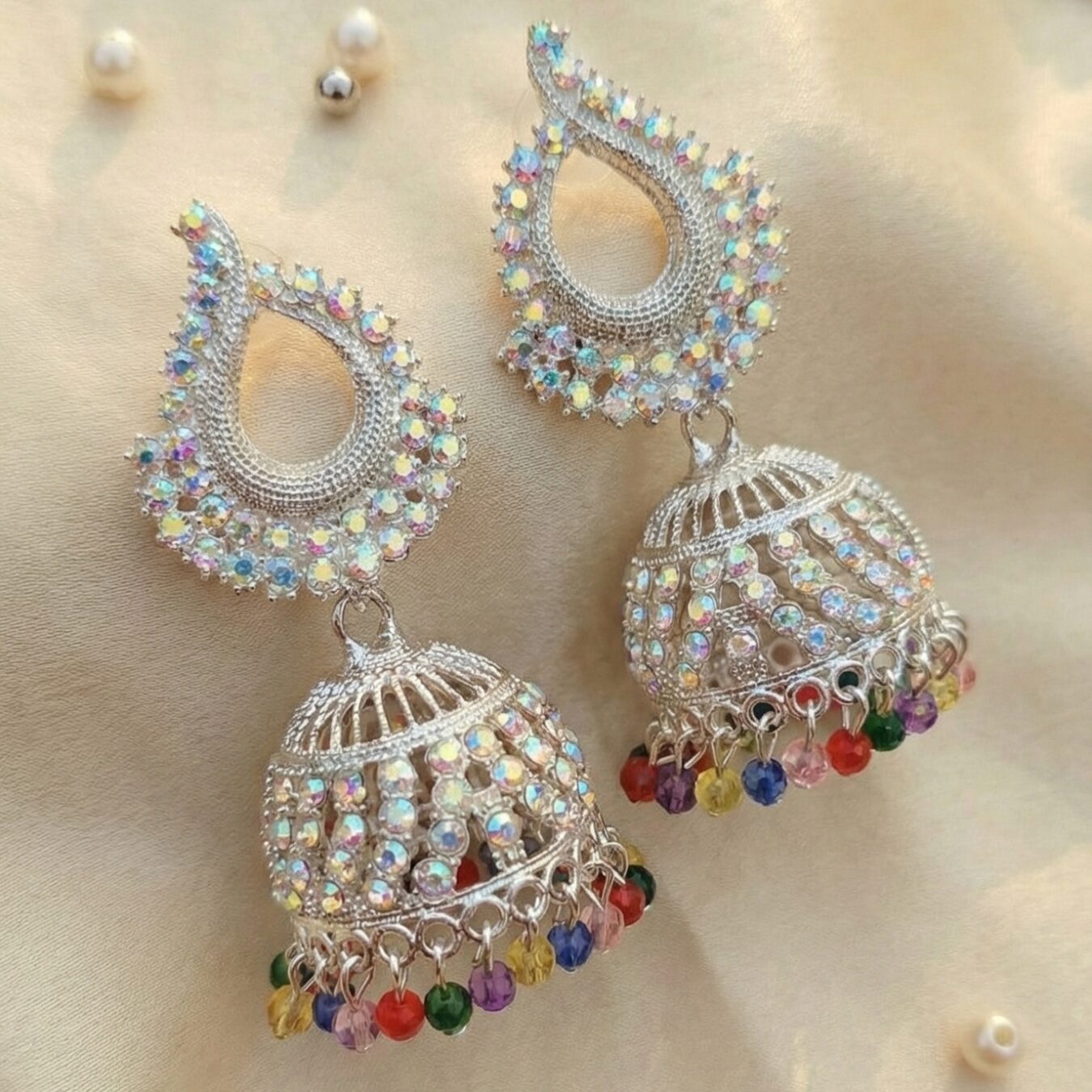 ✨ Premium Indian Traditional Kundan Jhumka Earrings for Women ✨